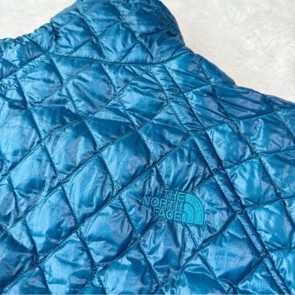 North Face Woman Blue ThermoBall Quilted Full Zip Quilted Jacket XS Outdoor - Picture 2 of 9